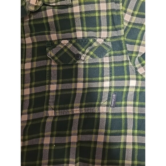 !! Columbia Men's Green OMNIWICK Flannel Long Sleeve Size LARGE - Picture 15 of 15